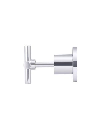 Meir Cross Handle Jumper Valve Wall Top Assemblies - Polished Chrome