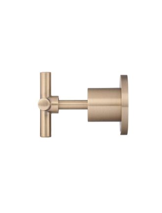Meir Cross Handle Jumper Valve Wall Top Assemblies - Champagne