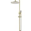 Meir Round Combination Shower Rail 300mm Rose, Single Function Hand Shower - Tiger Bronze