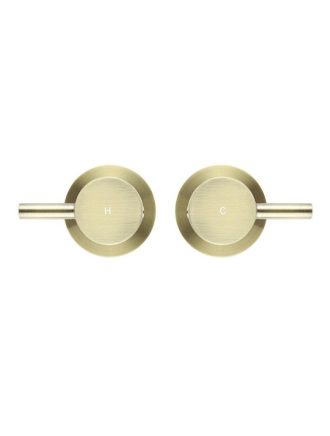 Meir Round Quarter Turn Wall Top Assemblies - Tiger Bronze