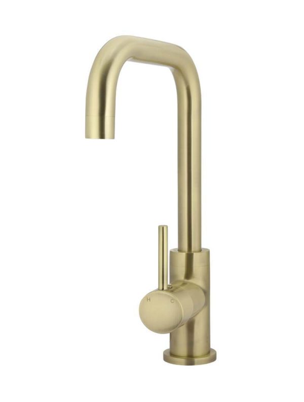 Meir Round Kitchen Mixer Tap - Tiger Bronze Gold
