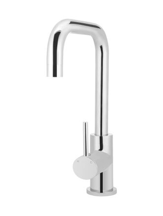 Meir Round Kitchen Mixer Tap - Polished Chrome