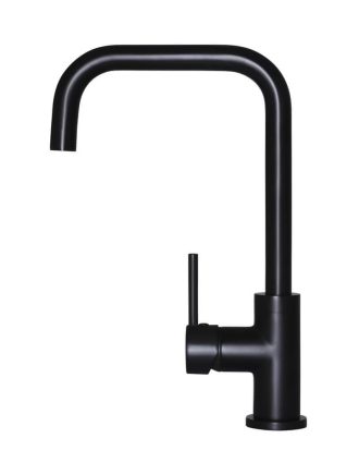 Meir Round Kitchen Mixer Tap - Matte Black