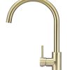 Meir Round Gooseneck Kitchen Mixer Tap - Tiger Bronze