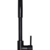 Meir Round Gooseneck Kitchen Mixer Tap - Matte Black