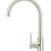 Meir Round Gooseneck Kitchen Mixer Tap - PVD Brushed Nickel