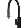 Meir Square Flexible Kitchen Mixer Tap - Matte Black