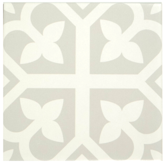 Barcelona Bloom Grey Matt tile