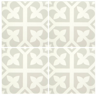 Barcelona Bloom Grey Matt multiple tiles