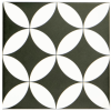 Barcelona Danish Black and White Matt tile