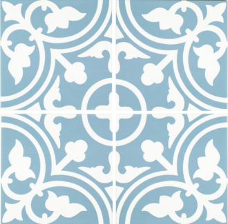 Barcelona Shadow Baby Blue Matt multiple tiles