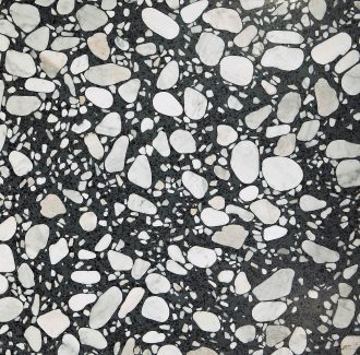 Terrazzo Indent, Honed Spazio Grande Tile