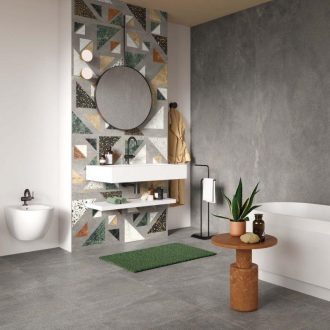 Blend Concrete Grey Matt Tiles