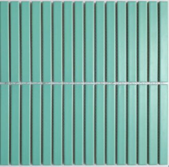 Twix Seafoam Finger Mosaic Tile