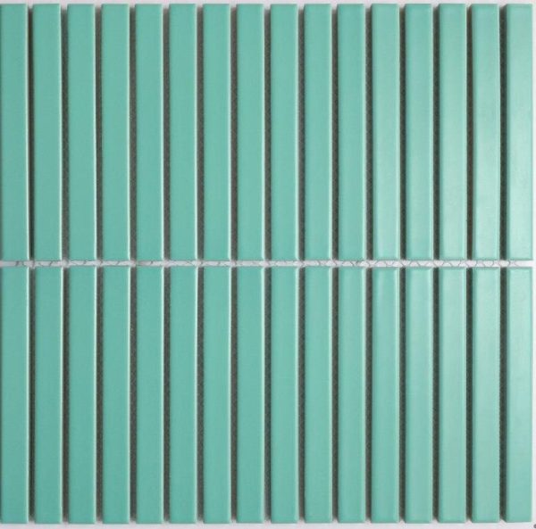 Twix Seafoam Finger Mosaic Tile
