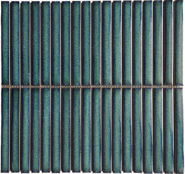 Vintage Green Long Finger Mosaic Tile