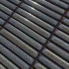 Vintage Dark Grey Finger Mosaic Tiles