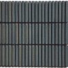 Vintage Dark Grey Finger Mosaic Tile