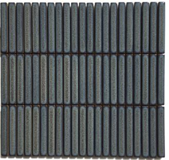 Vintage Dark Grey Finger Mosaic Tile