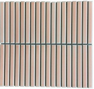 Vintage Pink Long Finger Mosaic Tile