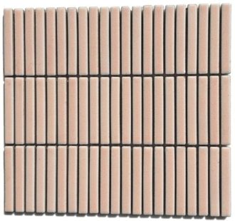Vintage Pink Finger Mosaic Tile