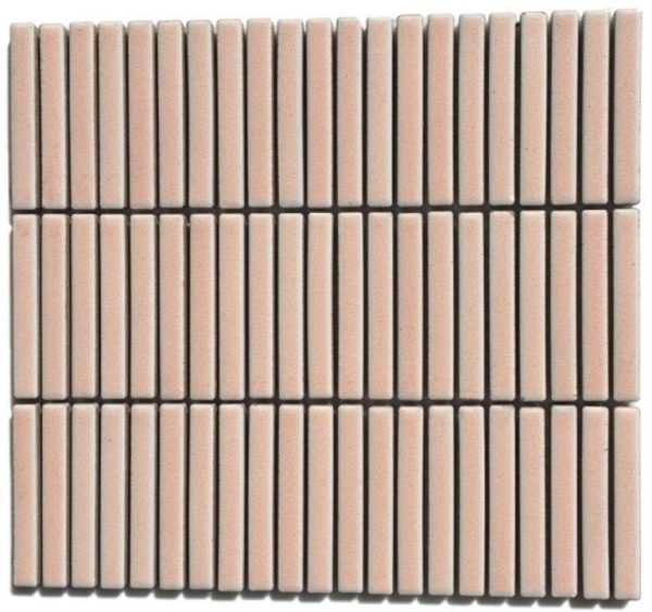 Vintage Pink Finger Mosaic Tile