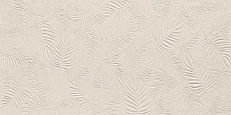 baroque leaf ivory tile