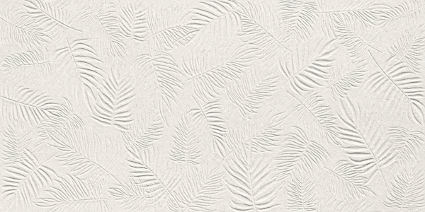 baroque leaf white tile