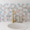 Dahlia Flower Mosaic splash back scaled