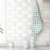 Valentina white tile splashback