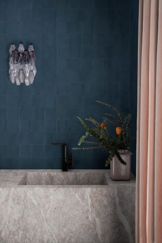 blu porcelain tile galery