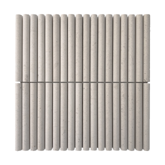 Portugese Limestone Mini Flute Mosaic