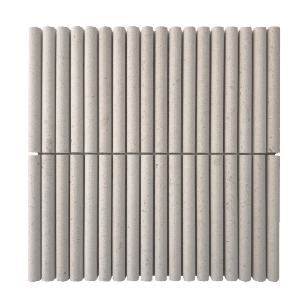 Portugese Limestone Mini Flute Mosaic