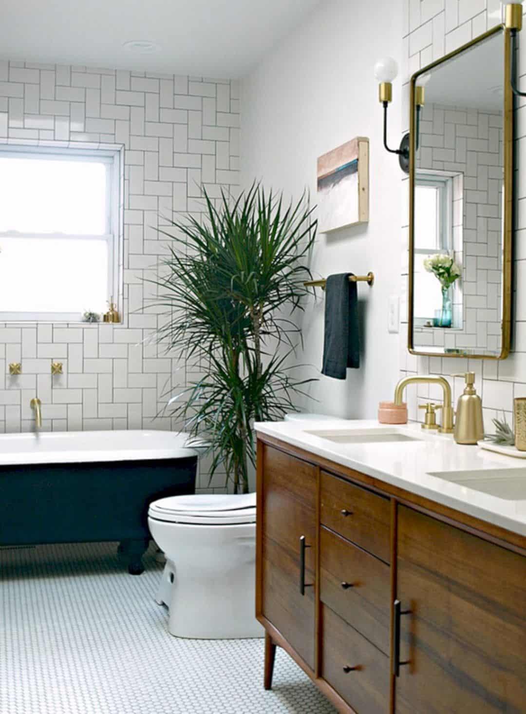 Midcentury modern bathroom design inspiration and how to achieve the