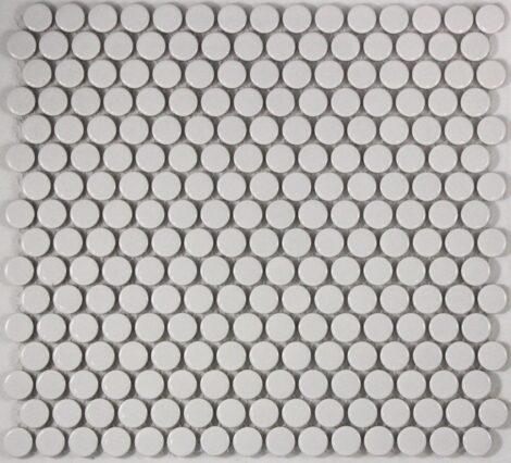 16B47M1 Camden Penny Round White Gloss