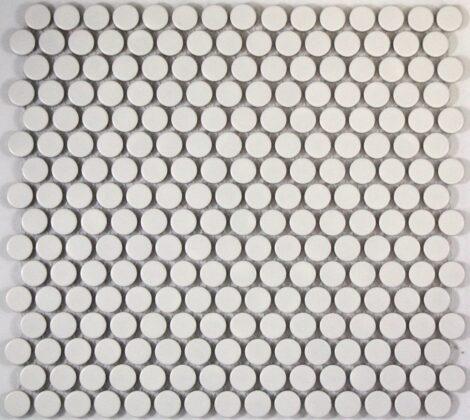 16B47M2 Camden Penny Round White Matt