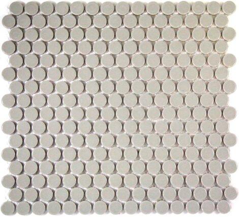 16B48M1 Camden Penny Round Light Grey Gloss