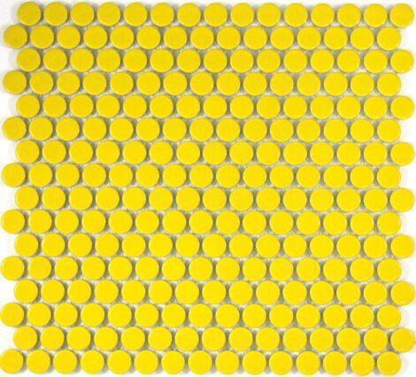 16B55M1 Camden Penny Round Yellow Gloss