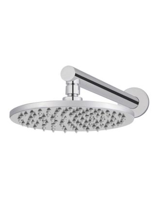 Meir Round Wall Shower 200mm rose, 300mm arm - Polished Chrome