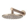 Meir Round Wall Shower 200mm rose, 300mm arm - Champagne