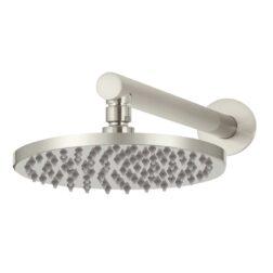 Meir Round Wall Shower 200mm rose, 300mm arm - PVD Brushed Nickel