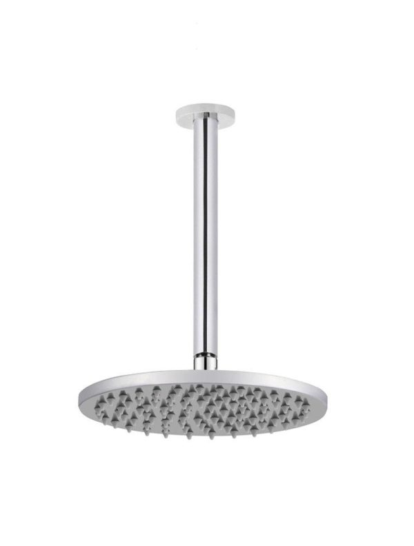 Meir Round Ceiling Shower 200mm rose, 300mm arm - Polished Chrome