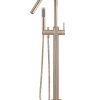 Meir Round Freestanding Bath Spout and Hand Shower - Champagne