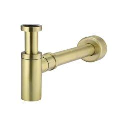 Meir Round Bottle Trap for 32mm basin waste and 40mm outlet - Tiger Bronze