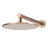 Meir Round Wall Shower 300mm rose, 400mm arm - Champagne
