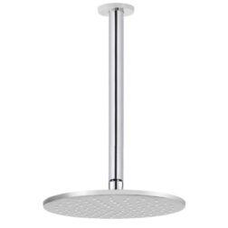 Meir Round Ceiling Shower 250mm rose, 300mm arm - Polished Chrome