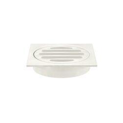 Meir Square Floor Grate Shower Drain 80mm outlet - PVD Brushed Nickel