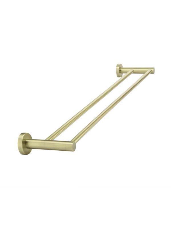 Meir Round Double Towel Rail 600mm - Tiger Bronze