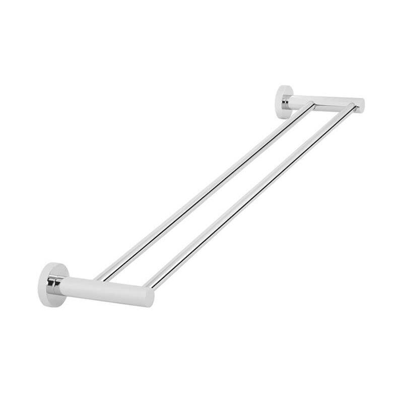 600mm Chrome Double Towel Rail Tile Republic