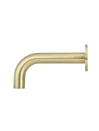 Meir Round Curved Spout 180mm - Tiger Bronze